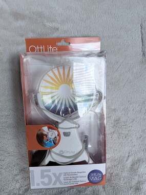 OttLite LED Magnifier Lamp Clip-On / Mount Flexible Craft Hobby Light RARE NIB